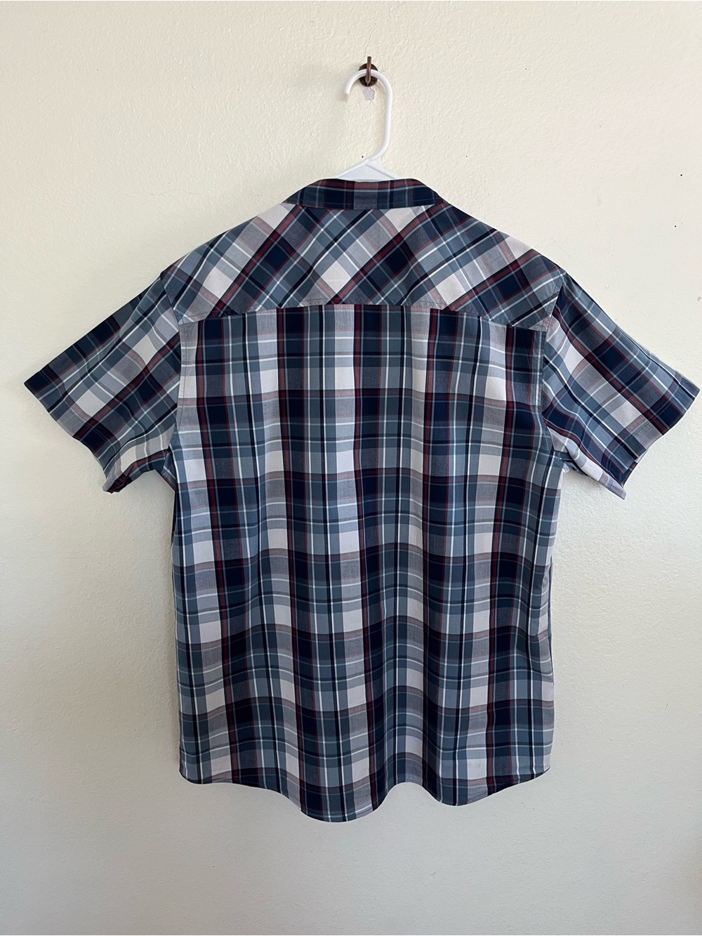 O’Neill Kensington Dust Blue Plaid Short Sleeve Button Up Shirt Size XXL - Picture 2 of 9
